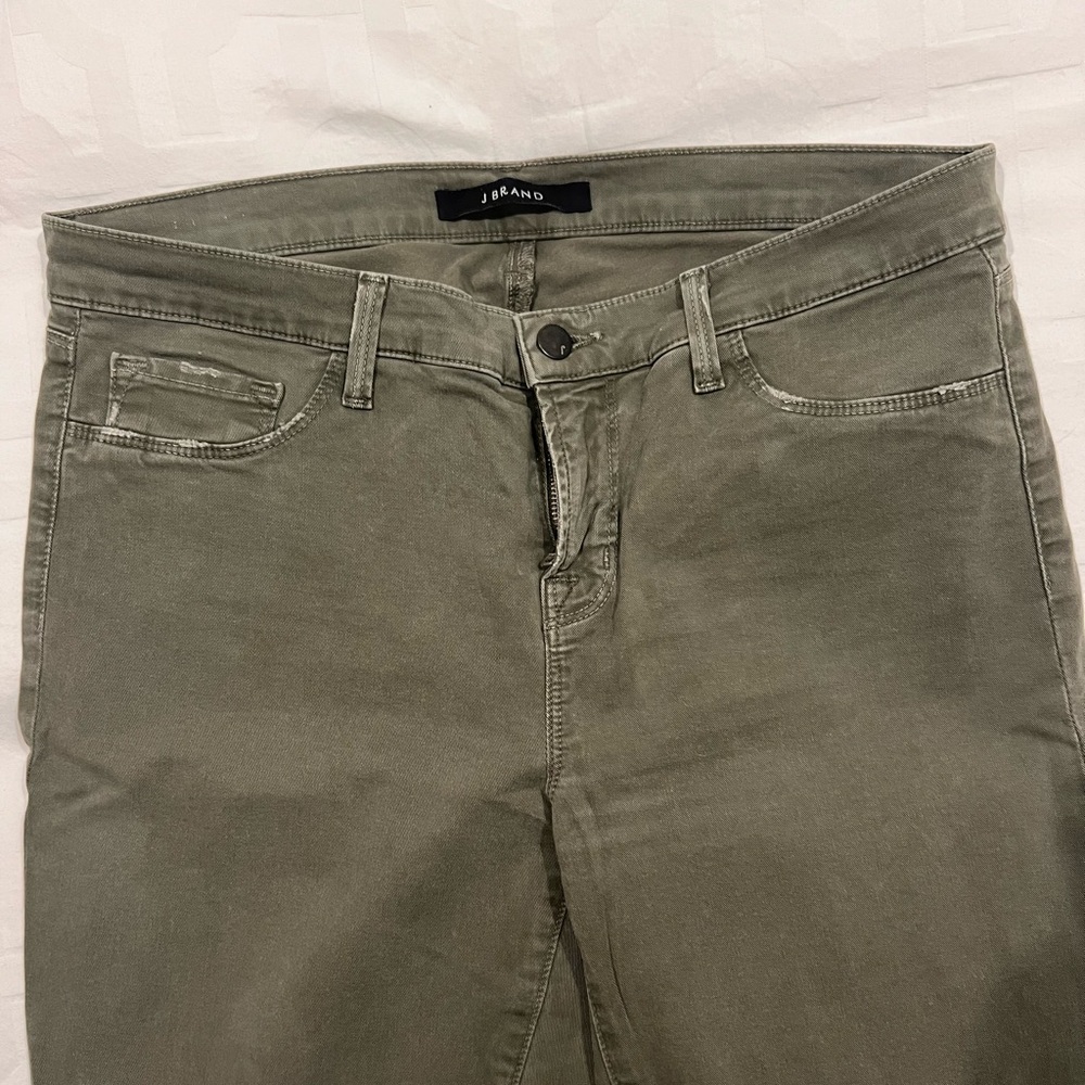 J brand green cargo skinny jeans